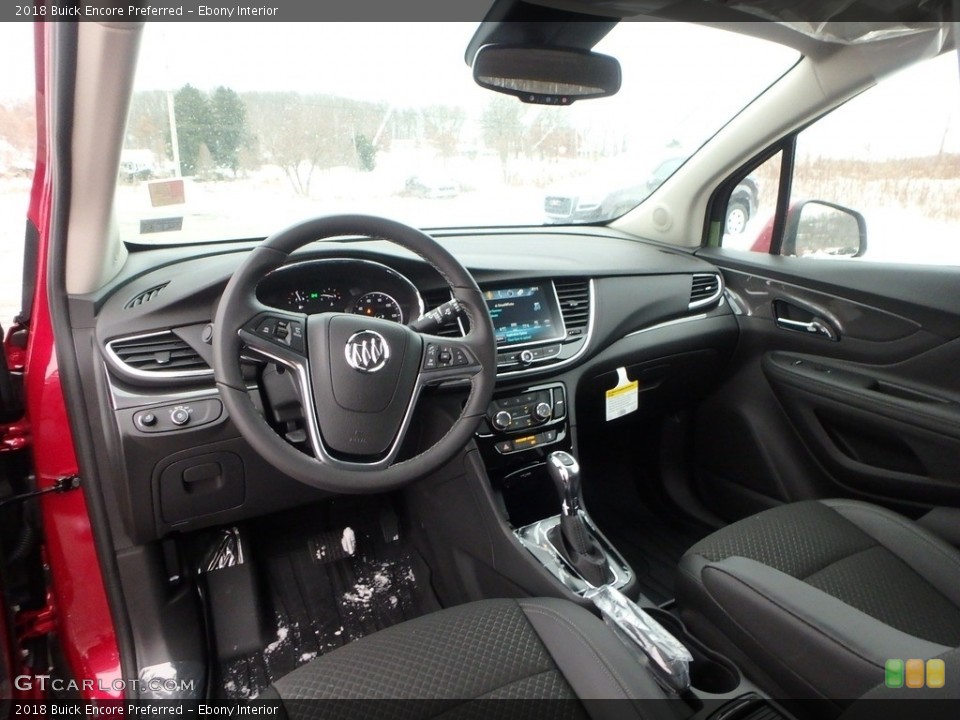 Ebony Interior Photo for the 2018 Buick Encore Preferred #124439005