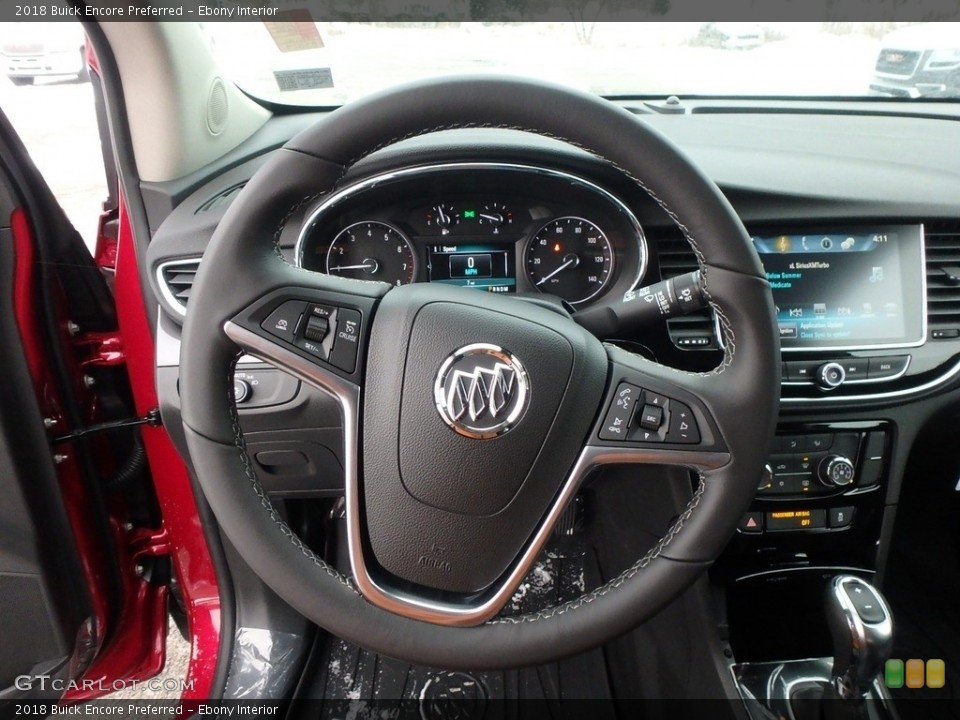 Ebony Interior Steering Wheel for the 2018 Buick Encore Preferred #124439056