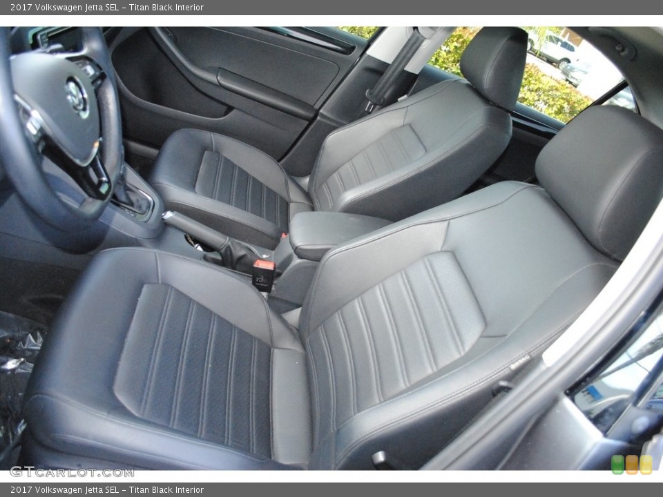 Titan Black Interior Front Seat for the 2017 Volkswagen Jetta SEL #124439740