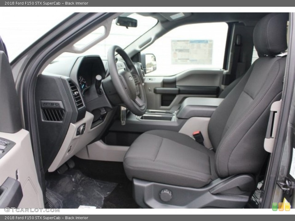 Black Interior Photo for the 2018 Ford F150 STX SuperCab #124441445