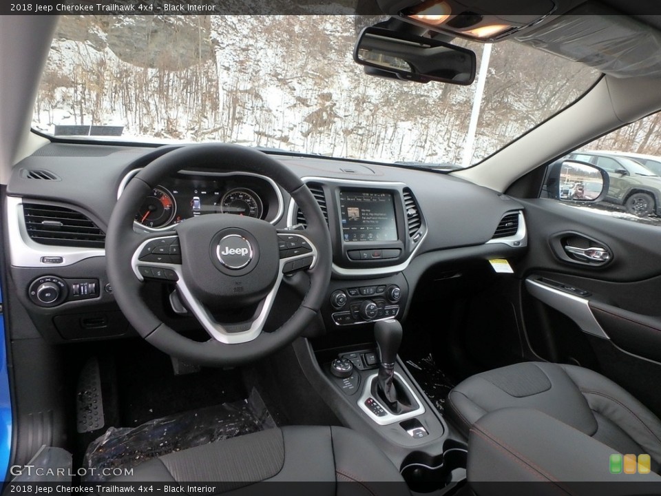 Black Interior Dashboard for the 2018 Jeep Cherokee Trailhawk 4x4 #124441580
