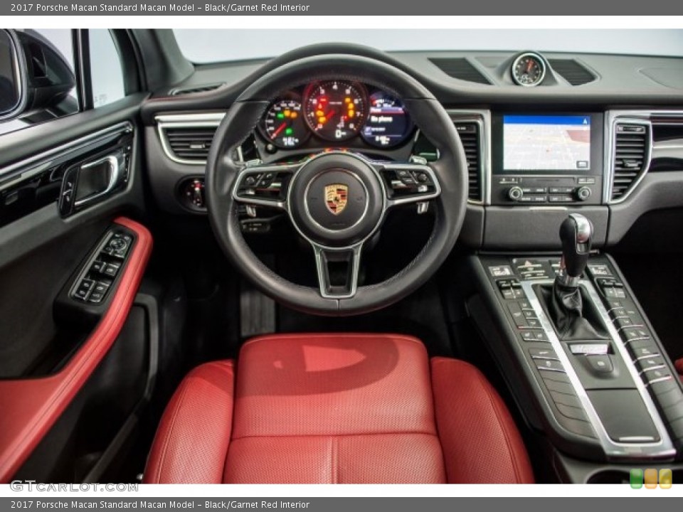 Black/Garnet Red Interior Dashboard for the 2017 Porsche Macan  #124442633