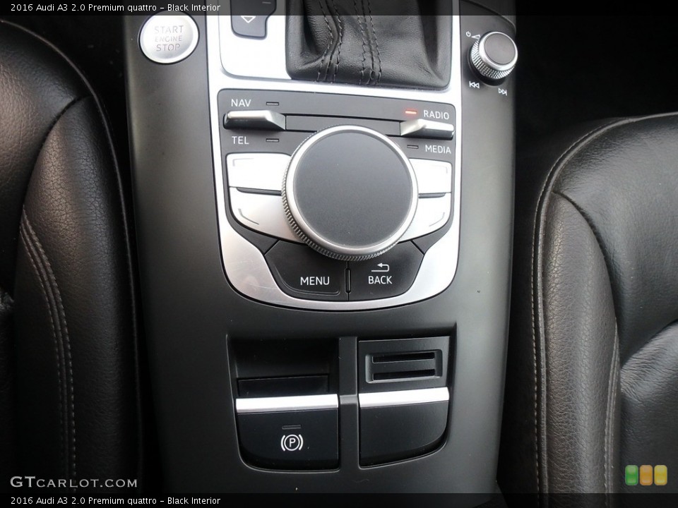Black Interior Controls for the 2016 Audi A3 2.0 Premium quattro #124444051