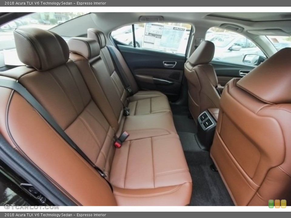 Espresso Interior Rear Seat for the 2018 Acura TLX V6 Technology Sedan #124451621