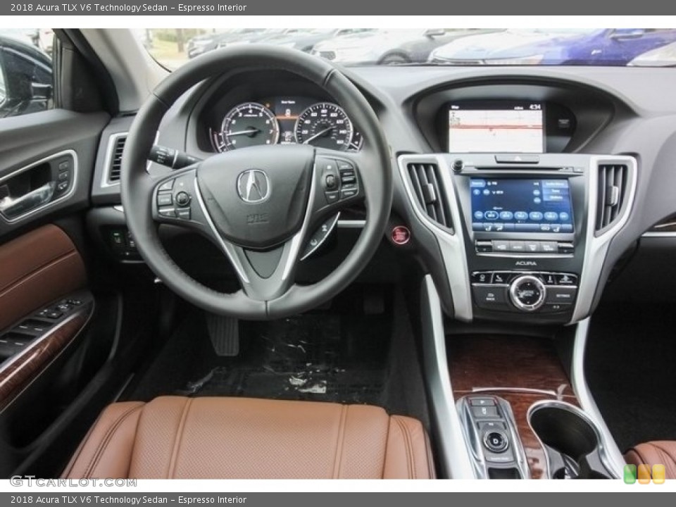 Espresso Interior Dashboard for the 2018 Acura TLX V6 Technology Sedan #124451648