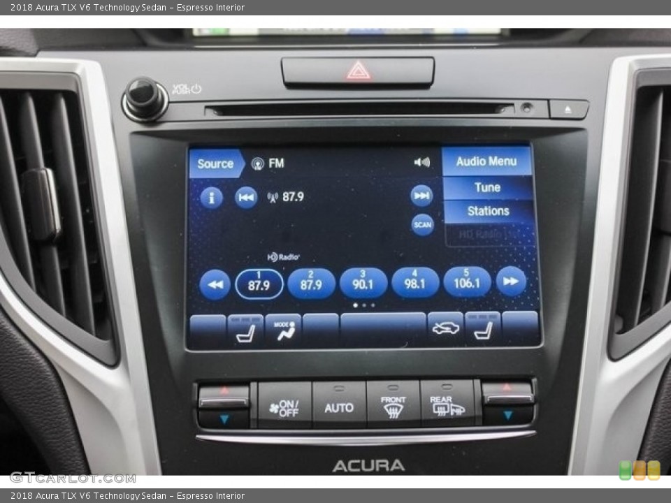 Espresso Interior Controls for the 2018 Acura TLX V6 Technology Sedan #124451672