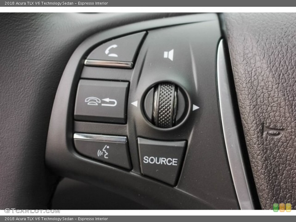 Espresso Interior Steering Wheel for the 2018 Acura TLX V6 Technology Sedan #124451759