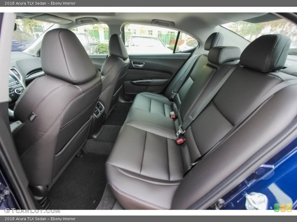 Ebony Interior Rear Seat for the 2018 Acura TLX Sedan #124451906