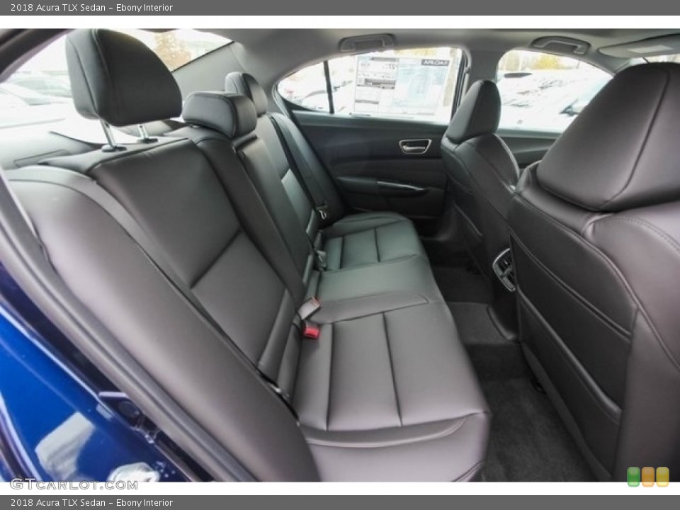 Ebony Interior Rear Seat for the 2018 Acura TLX Sedan #124451927