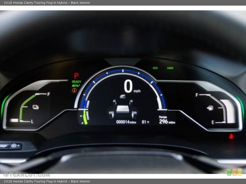 Black Interior Gauges for the 2018 Honda Clarity Touring Plug In Hybrid #124456134