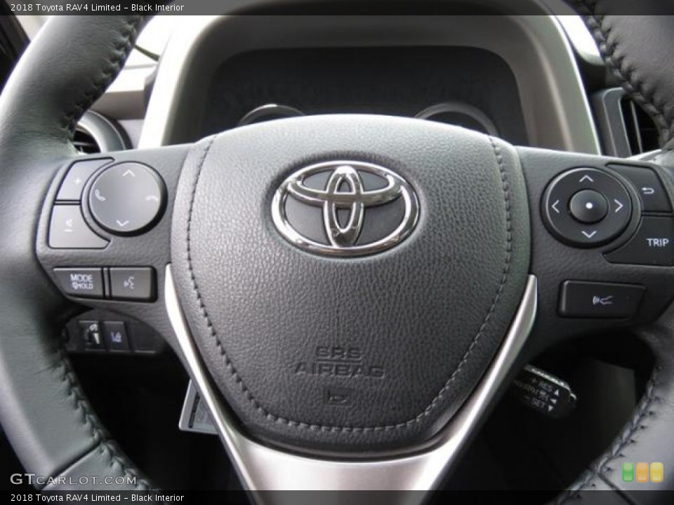 Black Interior Steering Wheel for the 2018 Toyota RAV4 Limited #124457000