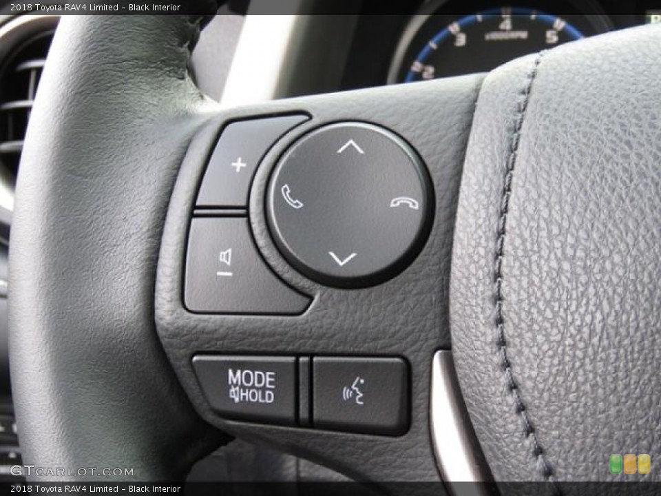 Black Interior Controls for the 2018 Toyota RAV4 Limited #124457031