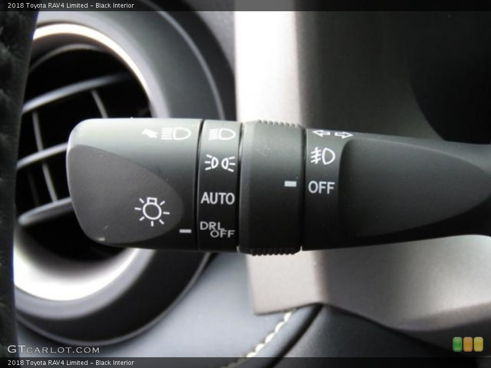 Black Interior Controls for the 2018 Toyota RAV4 Limited #124457067