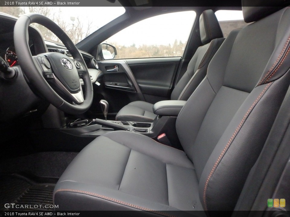 Black Interior Front Seat for the 2018 Toyota RAV4 SE AWD #124461243