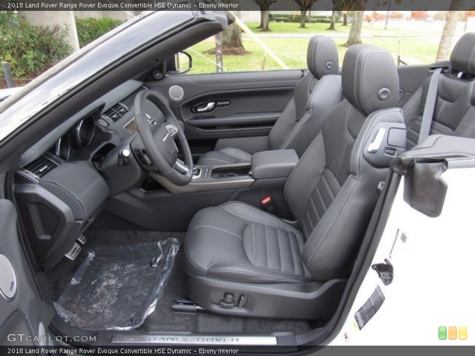 Ebony Interior Photo for the 2018 Land Rover Range Rover Evoque Convertible HSE Dynamic #124469268