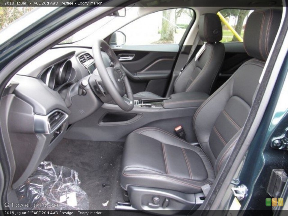 Ebony Interior Photo for the 2018 Jaguar F-PACE 20d AWD Prestige #124469664