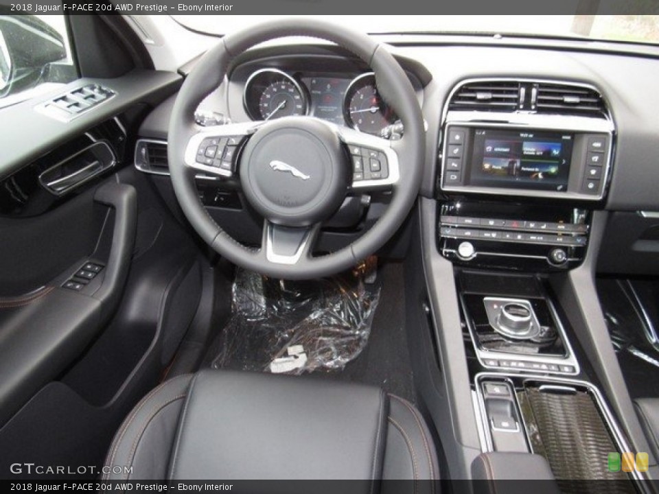 Ebony Interior Dashboard for the 2018 Jaguar F-PACE 20d AWD Prestige #124469868