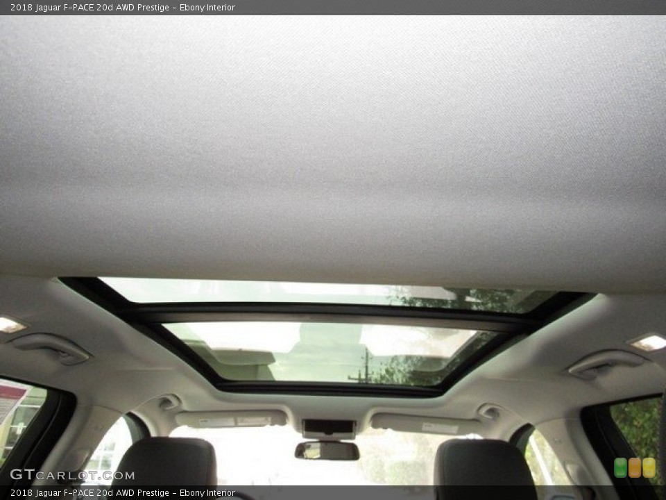 Ebony Interior Sunroof for the 2018 Jaguar F-PACE 20d AWD Prestige #124469967