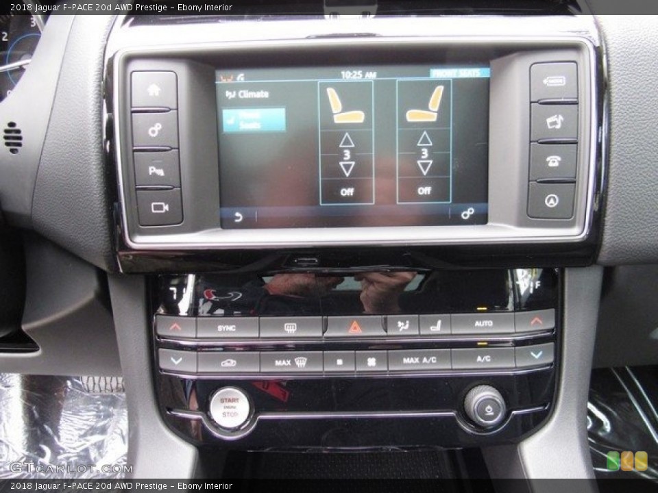 Ebony Interior Controls for the 2018 Jaguar F-PACE 20d AWD Prestige #124470072
