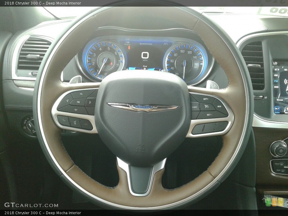 Deep Mocha Interior Steering Wheel for the 2018 Chrysler 300 C #124475253