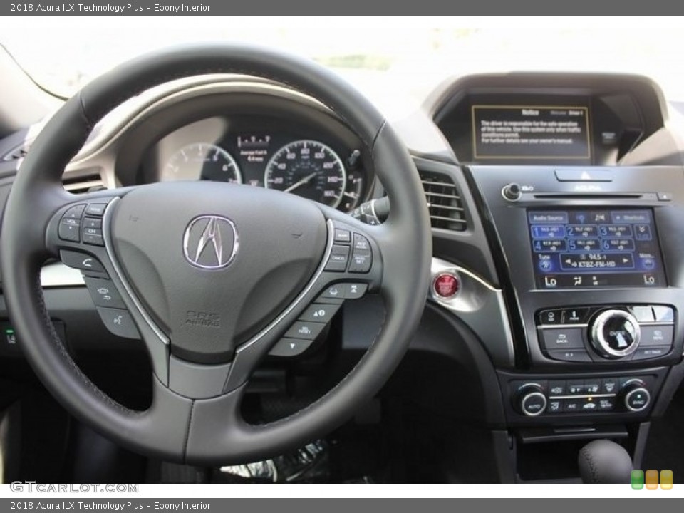 Ebony Interior Steering Wheel for the 2018 Acura ILX Technology Plus #124476666