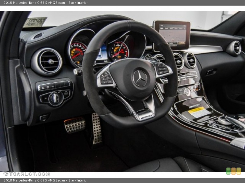 Black Interior Dashboard for the 2018 Mercedes-Benz C 63 S AMG Sedan #124479308