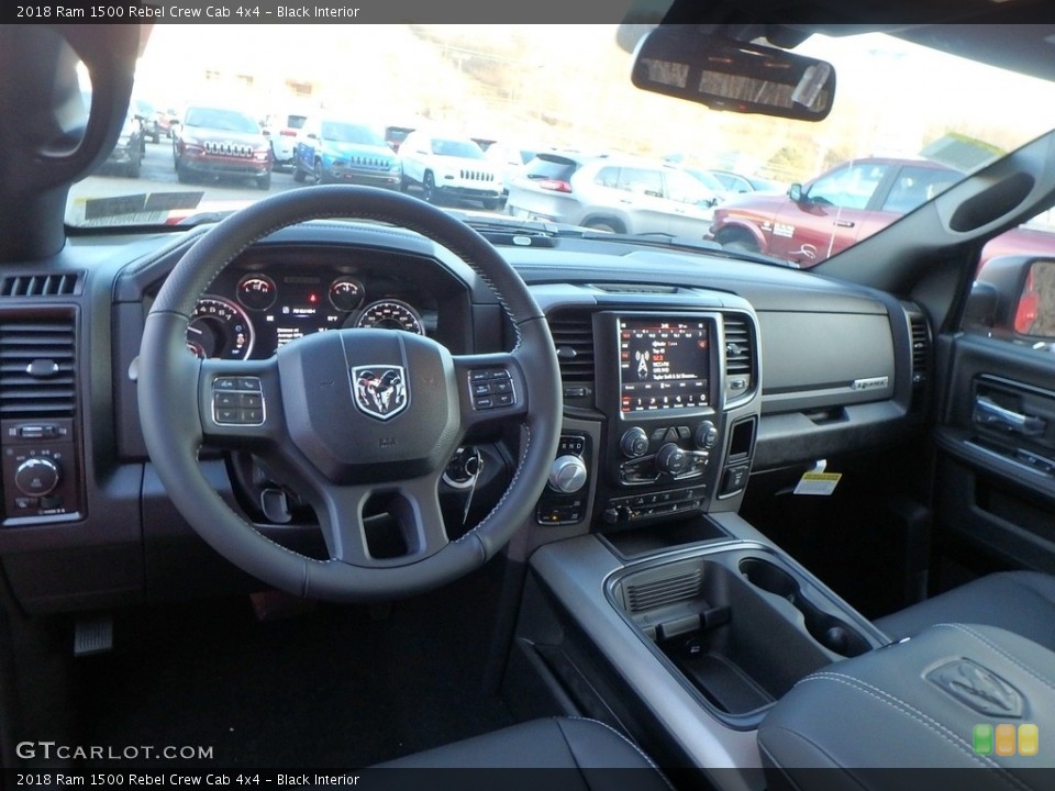 Black Interior Front Seat for the 2018 Ram 1500 Rebel Crew Cab 4x4 #124480868