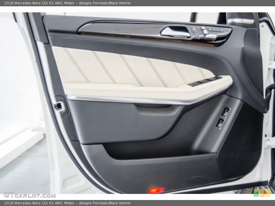 designo Porcelain/Black Interior Door Panel for the 2018 Mercedes-Benz GLS 63 AMG 4Matic #124481018