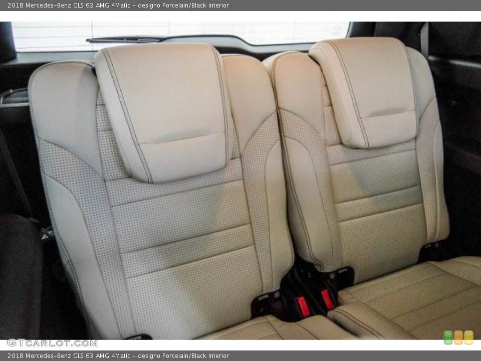 designo Porcelain/Black Interior Rear Seat for the 2018 Mercedes-Benz GLS 63 AMG 4Matic #124481126