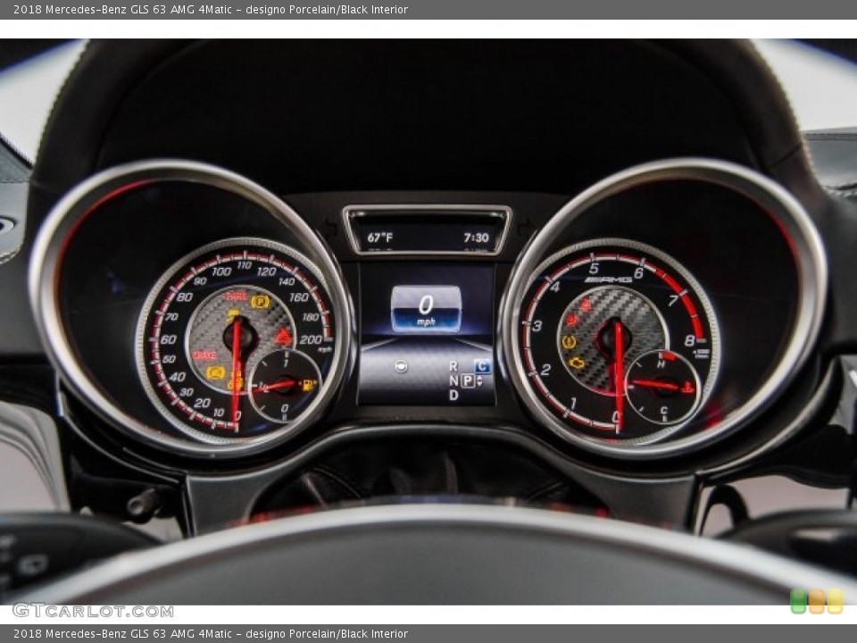designo Porcelain/Black Interior Gauges for the 2018 Mercedes-Benz GLS 63 AMG 4Matic #124481324