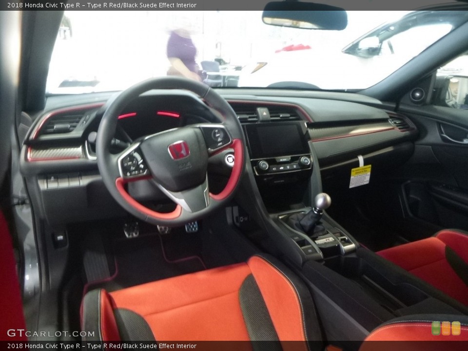 Type R Red/Black Suede Effect Interior Photo for the 2018 Honda Civic Type R #124493801