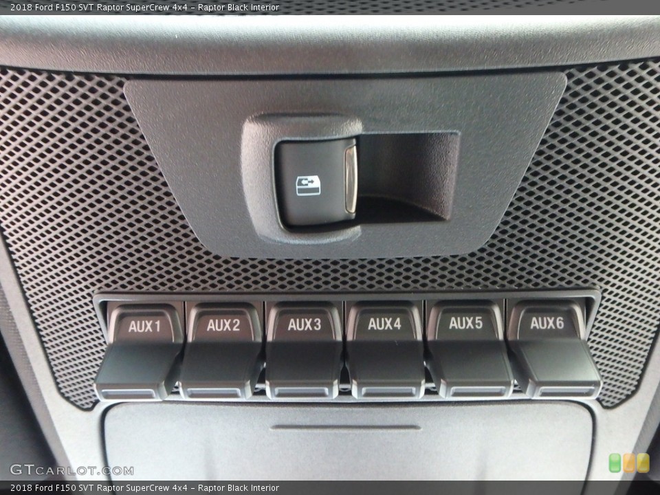Raptor Black Interior Controls for the 2018 Ford F150 SVT Raptor SuperCrew 4x4 #124502207