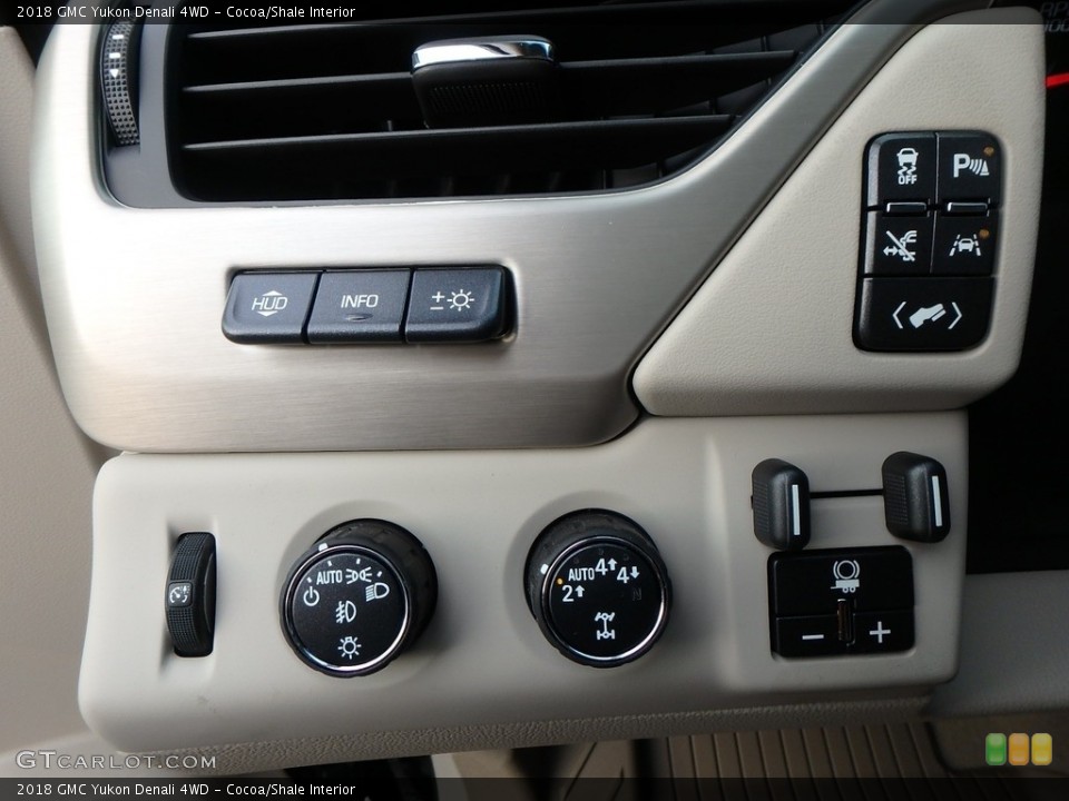 Cocoa/Shale Interior Controls for the 2018 GMC Yukon Denali 4WD #124503471