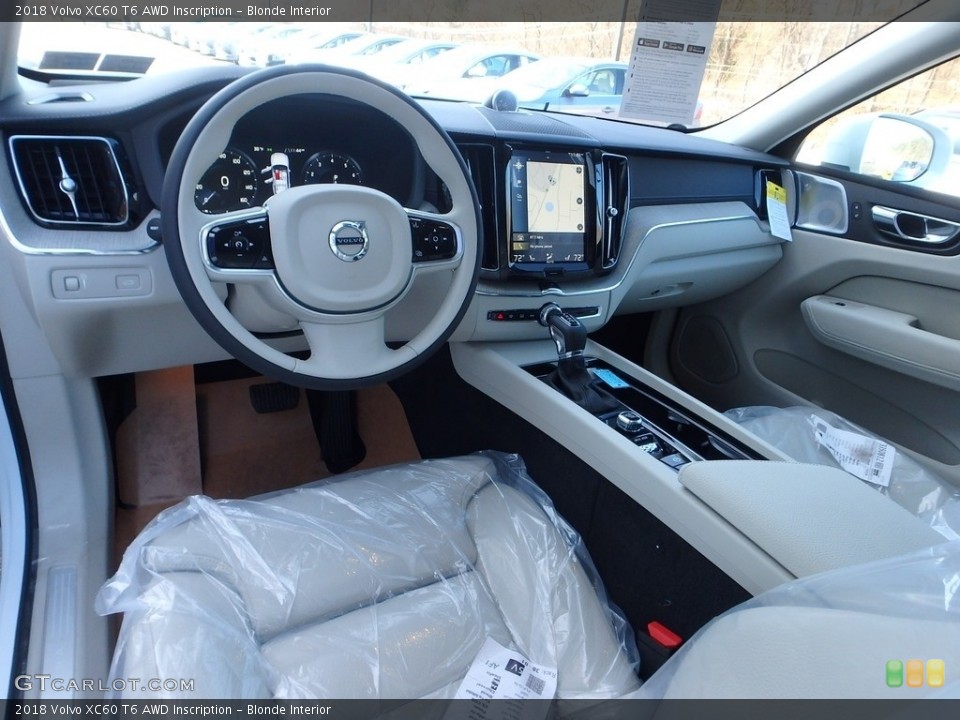 Blonde Interior Photo for the 2018 Volvo XC60 T6 AWD Inscription #124509855