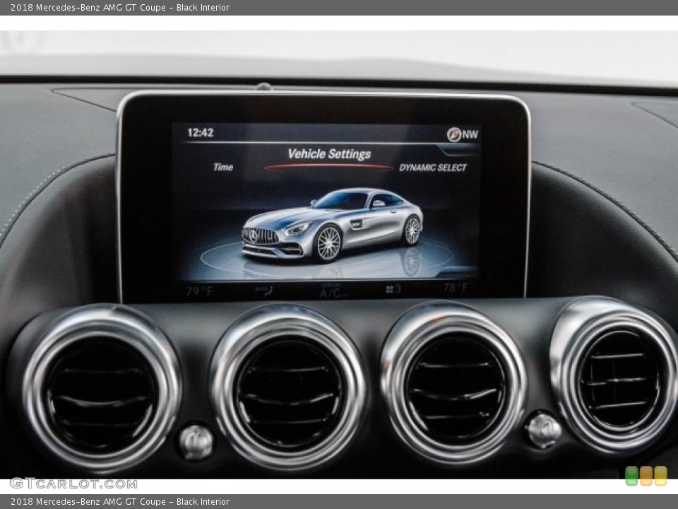 Black Interior Controls for the 2018 Mercedes-Benz AMG GT Coupe #124511535