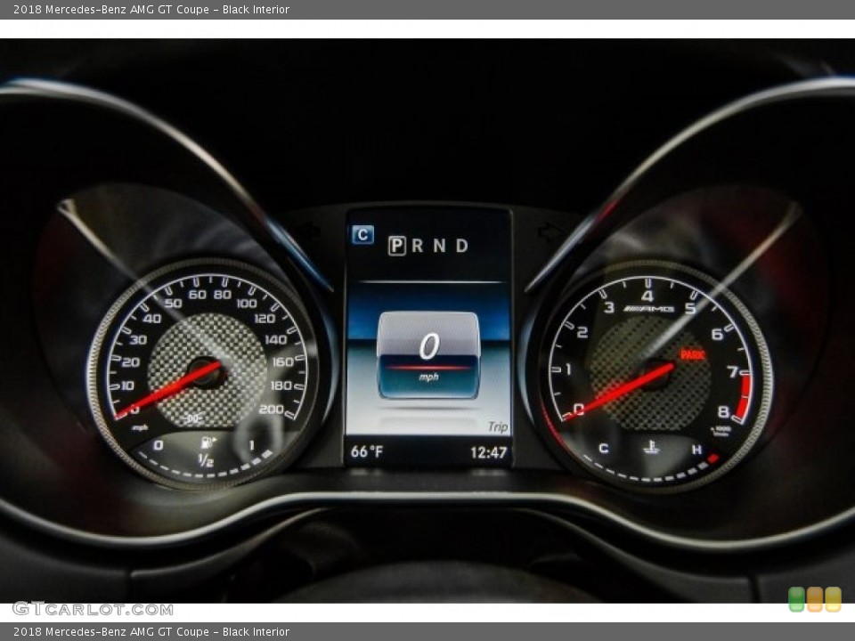 Black Interior Gauges for the 2018 Mercedes-Benz AMG GT Coupe #124511940