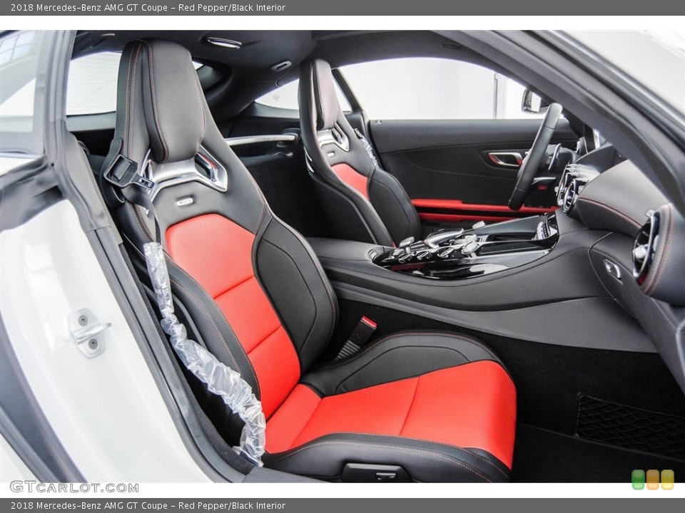 Red Pepper/Black Interior Front Seat for the 2018 Mercedes-Benz AMG GT Coupe #124512135
