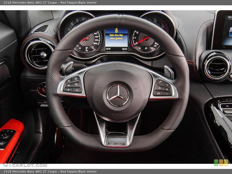 Red Pepper/Black Interior Steering Wheel for the 2018 Mercedes-Benz AMG GT Coupe #124512600