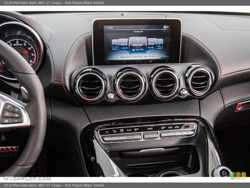 Red Pepper/Black Interior Controls for the 2018 Mercedes-Benz AMG GT Coupe #124512687