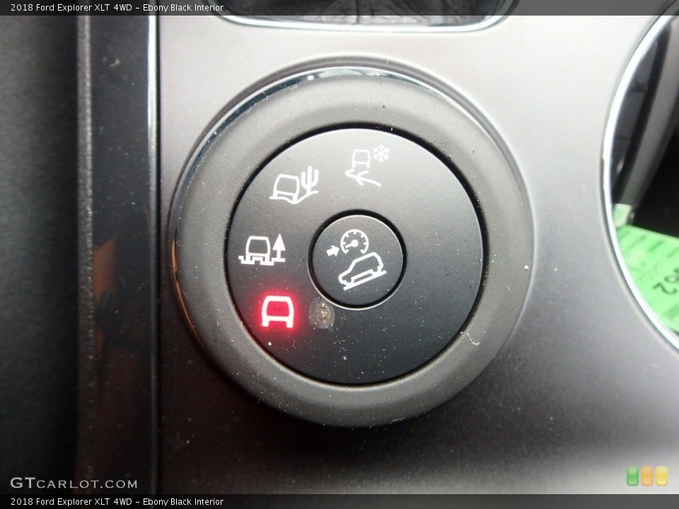 Ebony Black Interior Controls for the 2018 Ford Explorer XLT 4WD #124516587