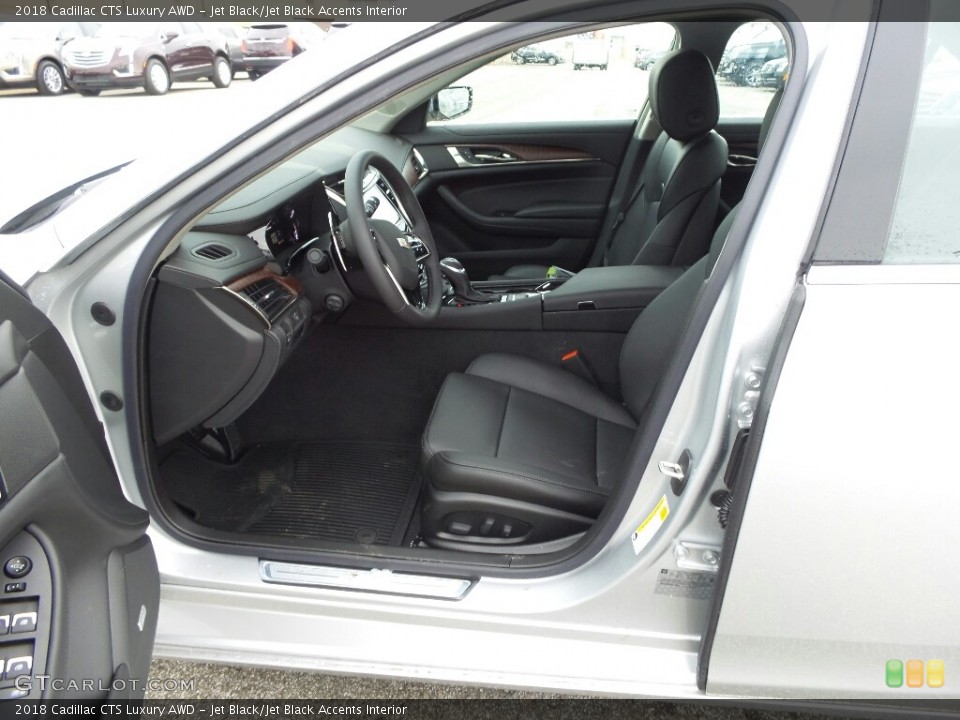 Jet Black/Jet Black Accents Interior Photo for the 2018 Cadillac CTS Luxury AWD #124530625