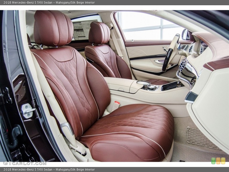 Mahogany/Silk Beige Interior Photo for the 2018 Mercedes-Benz S 560 Sedan #124531951