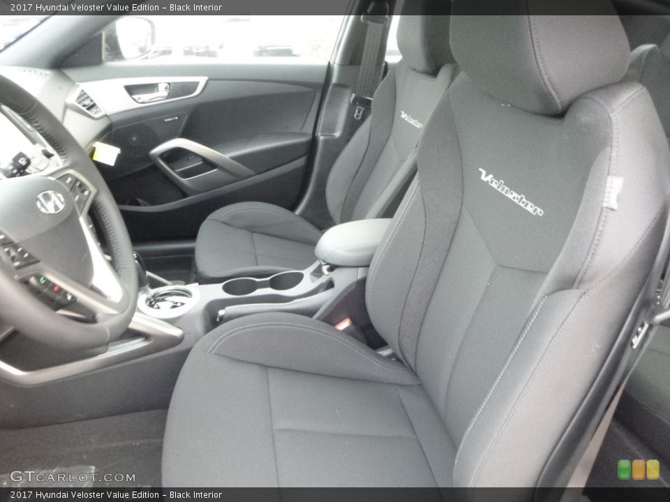 Black 2017 Hyundai Veloster Interiors