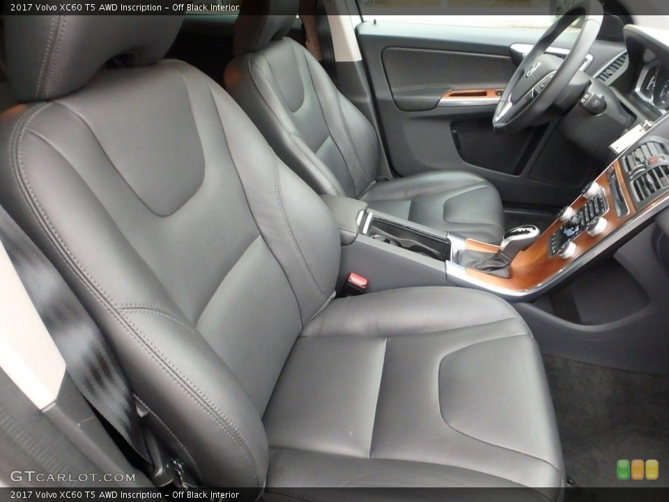 Off Black Interior Front Seat for the 2017 Volvo XC60 T5 AWD Inscription #124560737