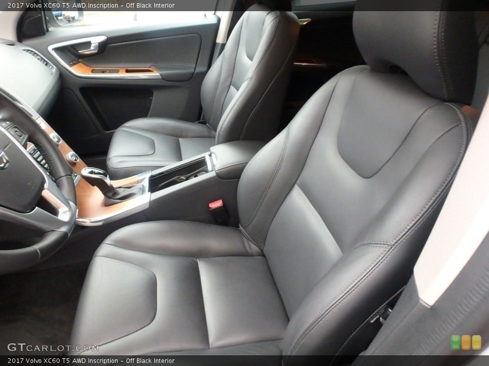 Off Black Interior Front Seat for the 2017 Volvo XC60 T5 AWD Inscription #124560854