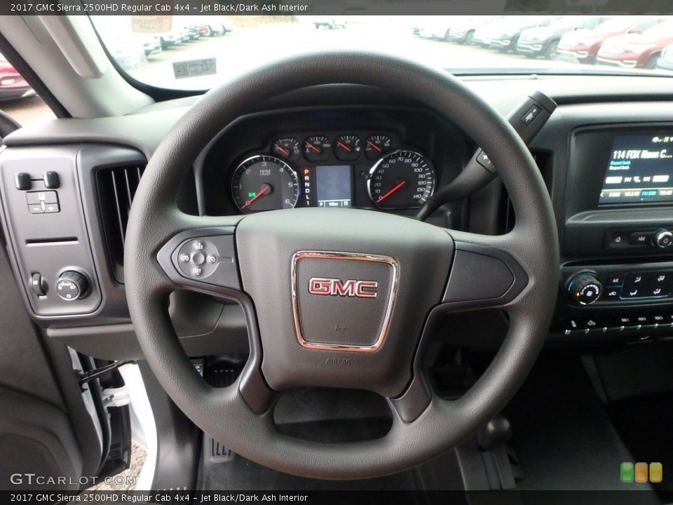 Jet Black/Dark Ash Interior Steering Wheel for the 2017 GMC Sierra 2500HD Regular Cab 4x4 #124563758