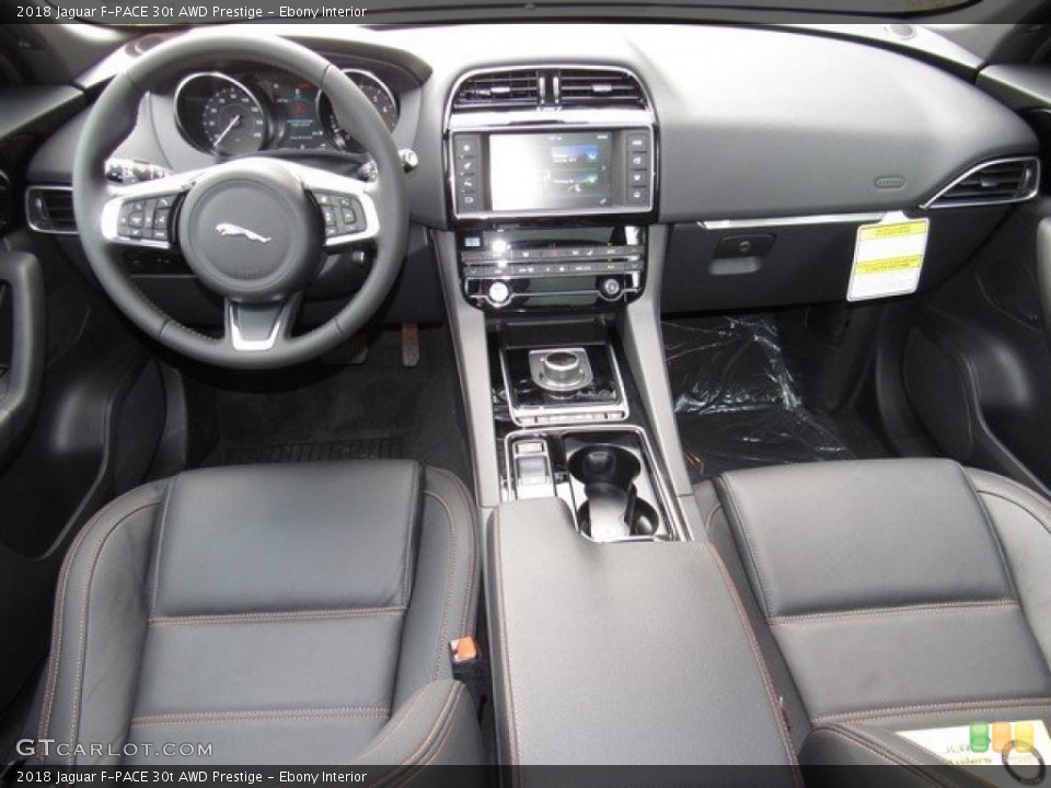 Ebony Interior Dashboard for the 2018 Jaguar F-PACE 30t AWD Prestige #124580296