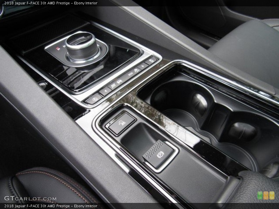 Ebony Interior Transmission for the 2018 Jaguar F-PACE 30t AWD Prestige #124580486
