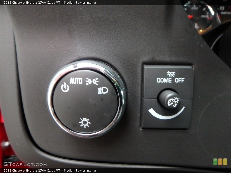 Medium Pewter Interior Controls for the 2018 Chevrolet Express 2500 Cargo WT #124581898