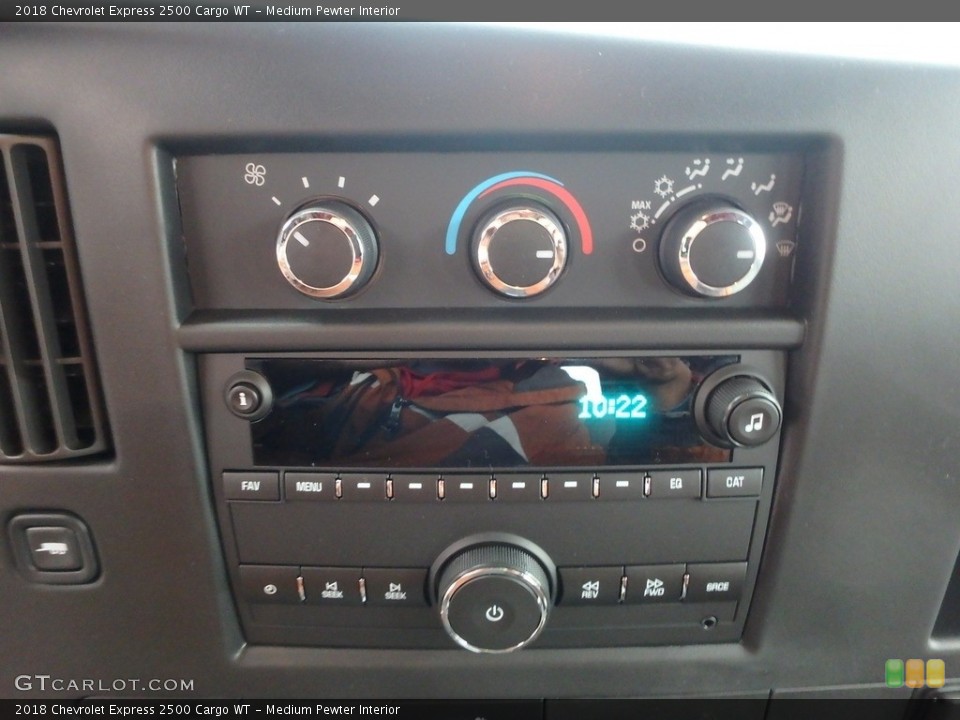 Medium Pewter Interior Controls for the 2018 Chevrolet Express 2500 Cargo WT #124581911